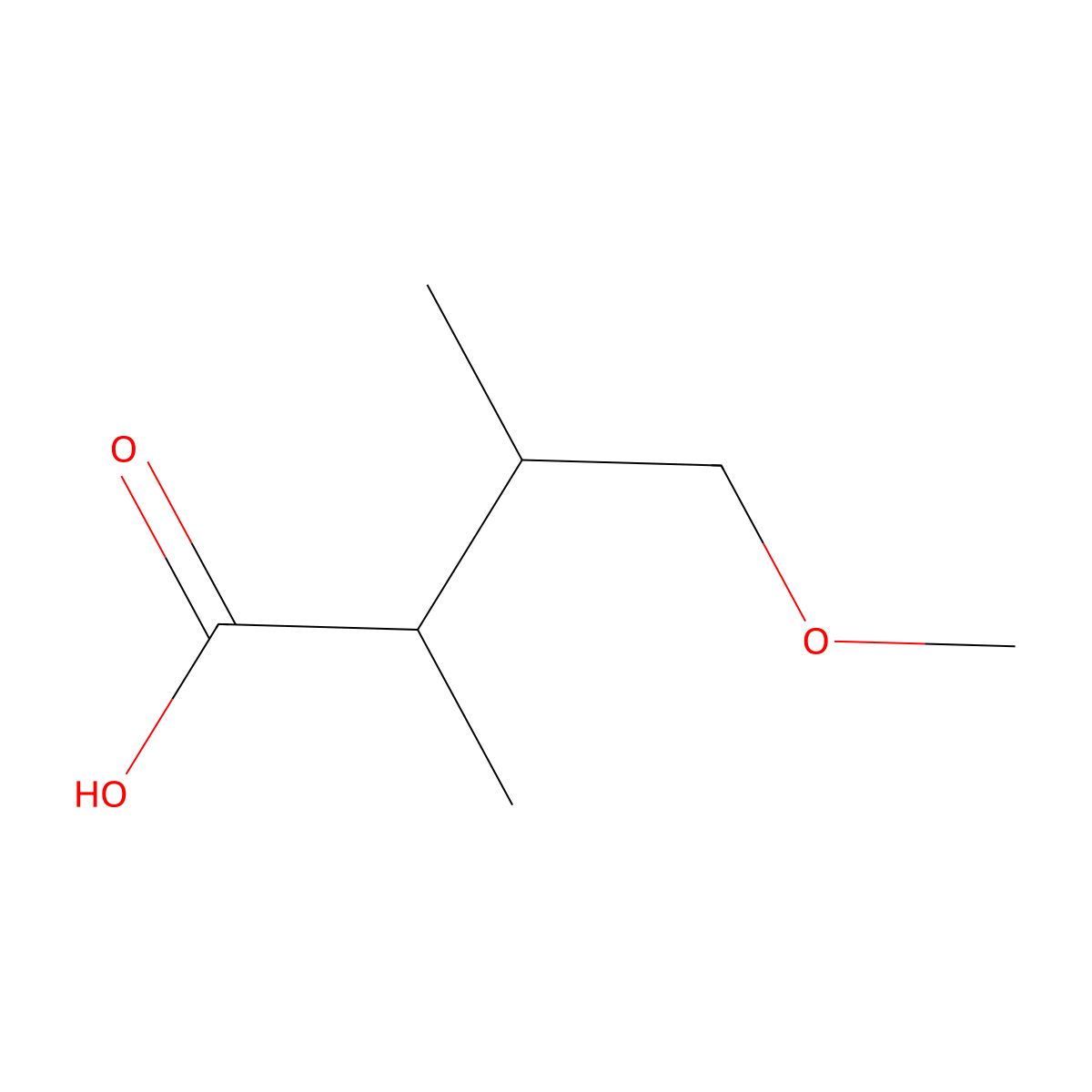 4-Methoxy-2,3-dimethylbutanoic acid molecular structure, CAS 1509352-43-5