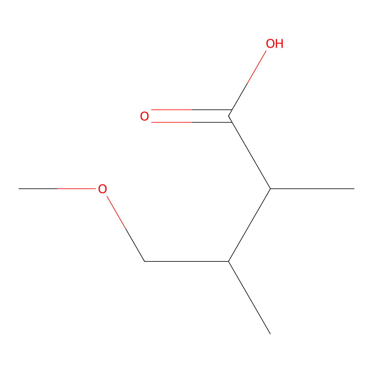 4-Methoxy-2,3-dimethylbutanoic acid molecular structure, CAS 1509352-43-5