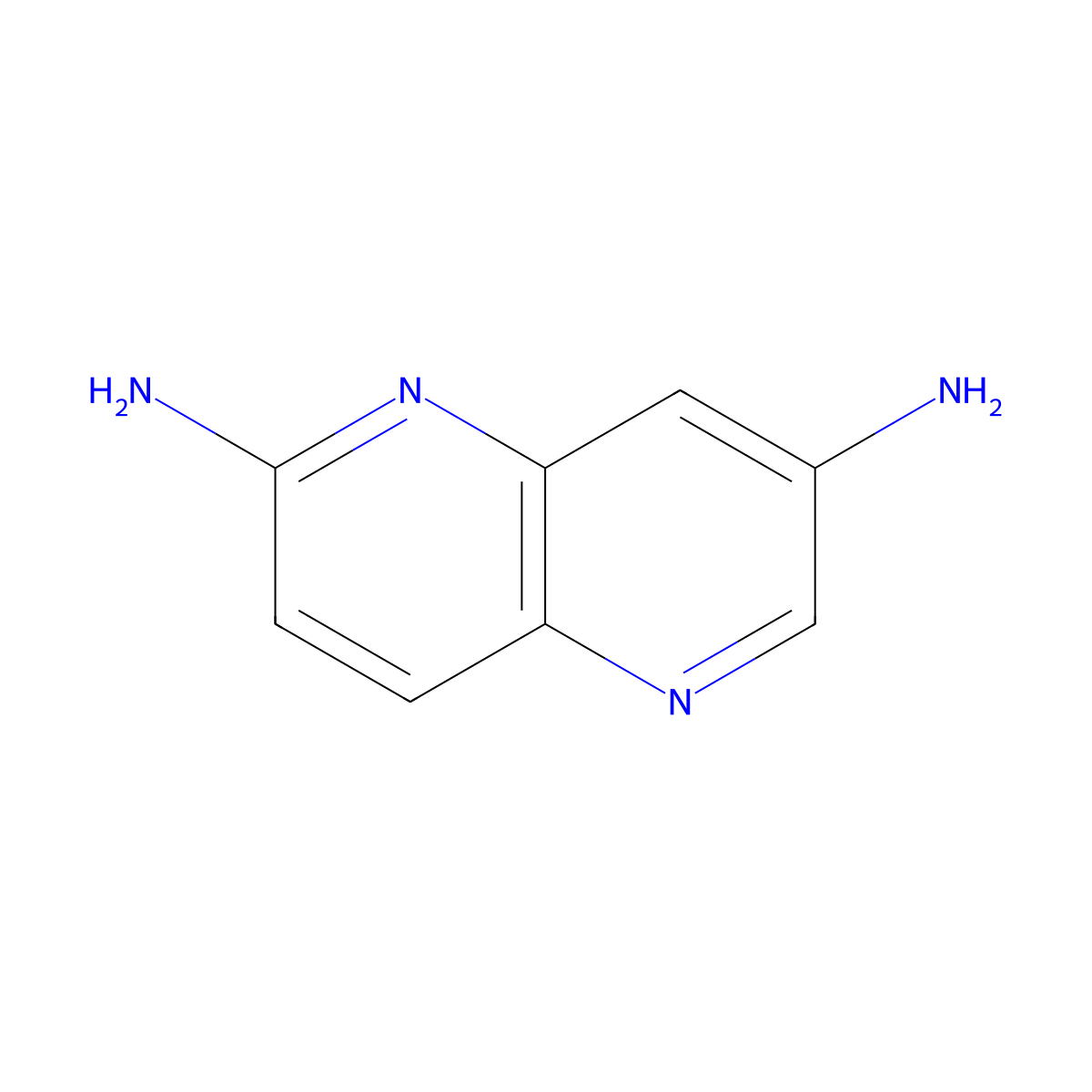 1,5-Naphthyridine-2,7-diamine molecular structure, CAS 1509360-66-0