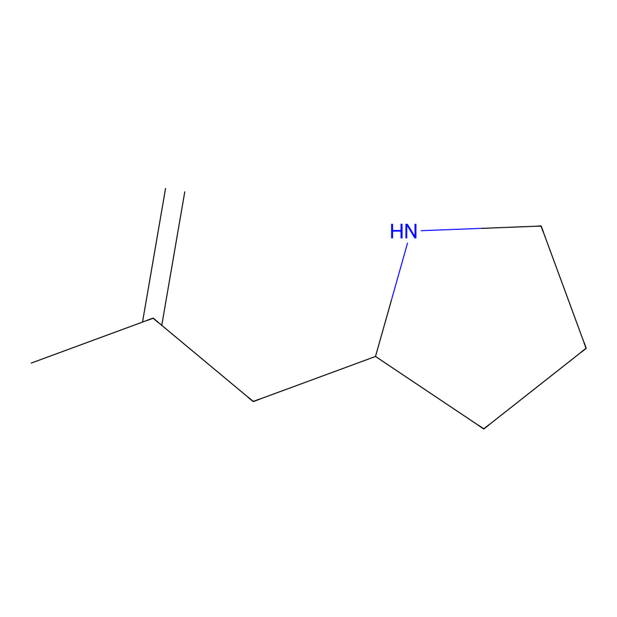 2-(2-Methylallyl)pyrrolidine molecular structure, CAS 1509363-07-8