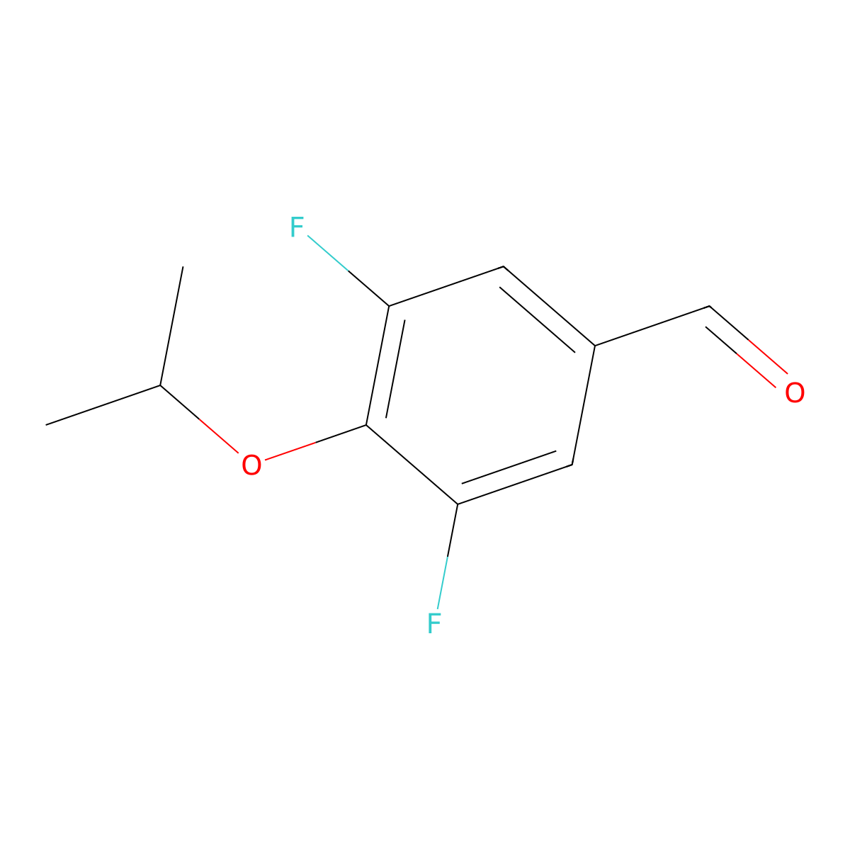 3,5-Difluoro-4-isopropoxybenzaldehyde molecular structure, CAS 1509381-38-7