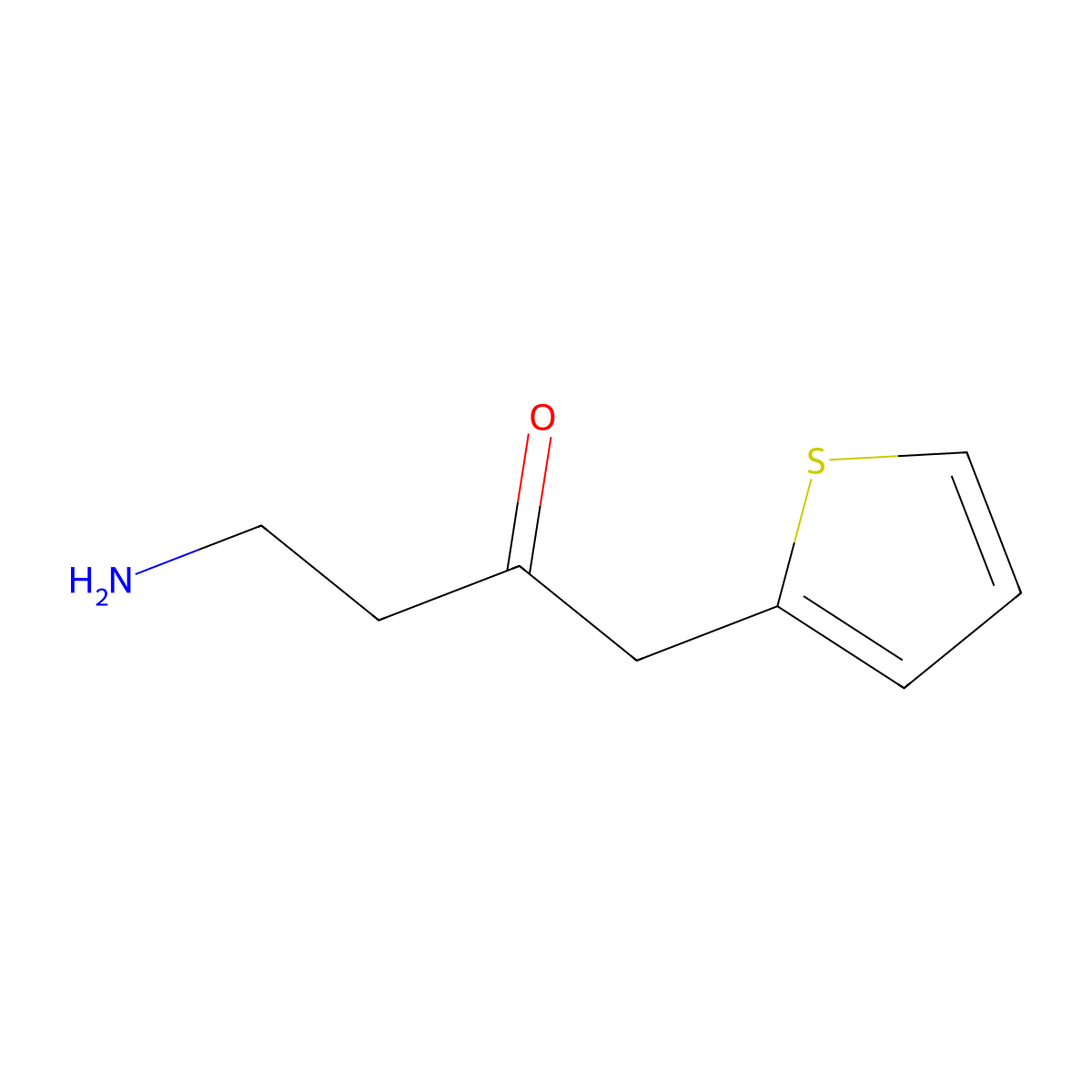 4-Amino-1-(thiophen-2-yl)butan-2-one molecular structure, CAS 1509396-23-9
