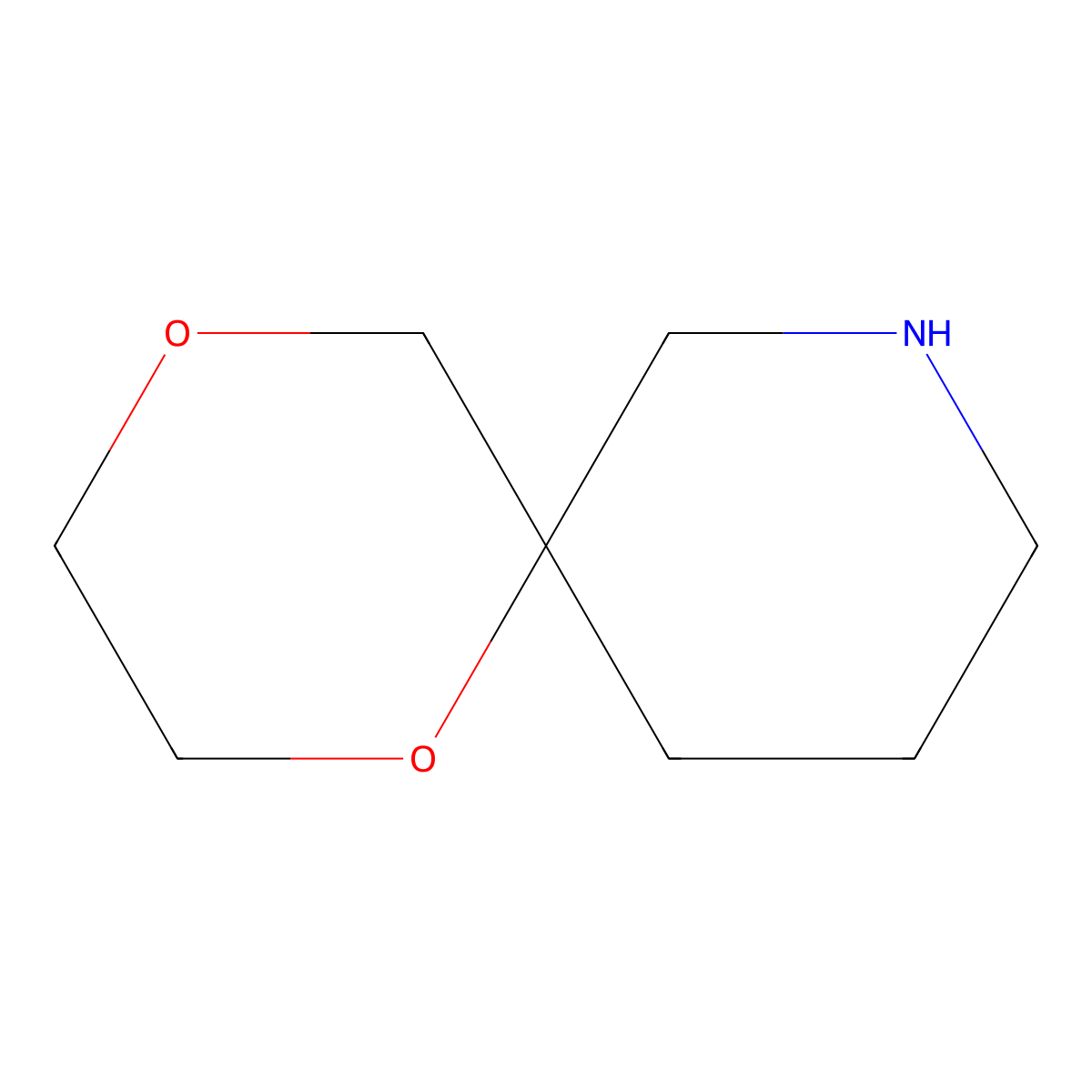 1,4-Dioxa-8-azaspiro[5.5]undecane molecular structure, CAS 1509410-06-3