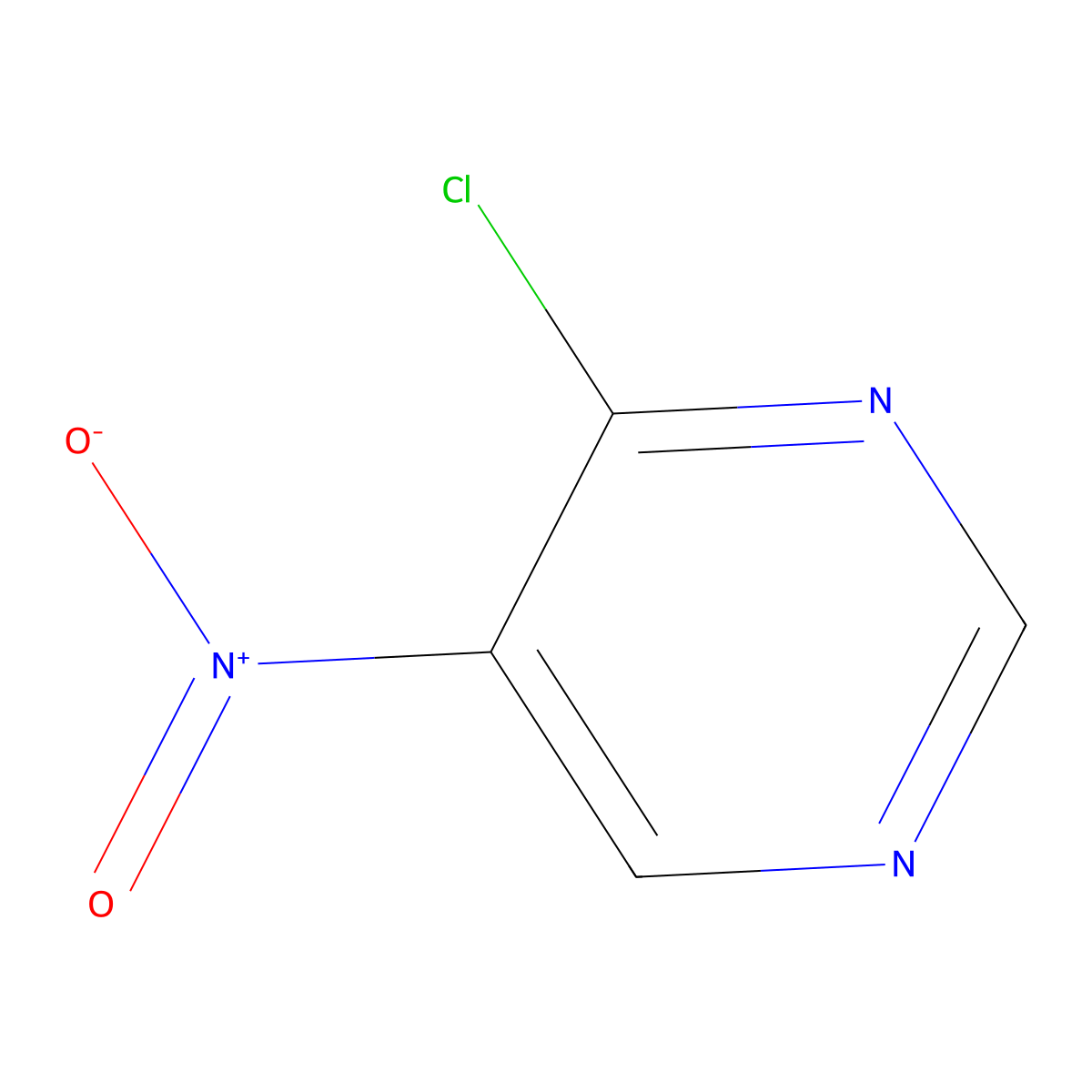 4-Chloro-5-nitropyrimidine molecular structure, CAS 150943-50-3
