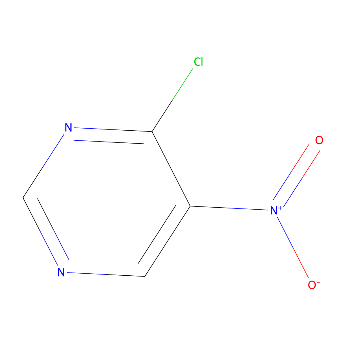 4-Chloro-5-nitropyrimidine molecular structure, CAS 150943-50-3