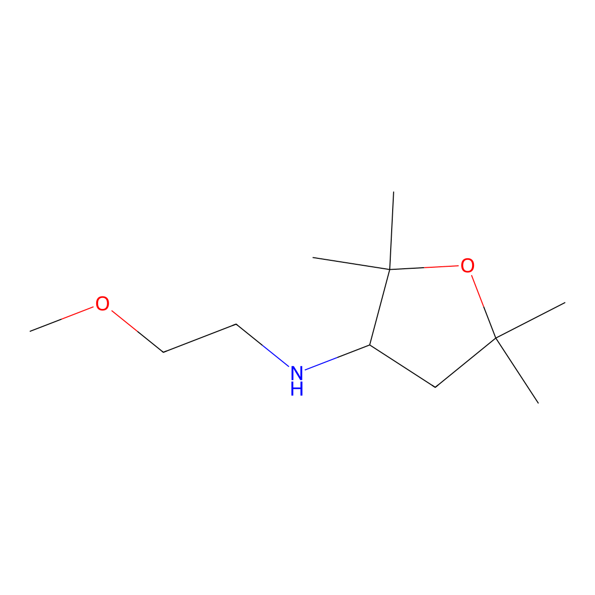 N-(2-Methoxyethyl)-2,2,5,5-tetramethyloxolan-3-amine molecular structure, CAS 1509446-61-0
