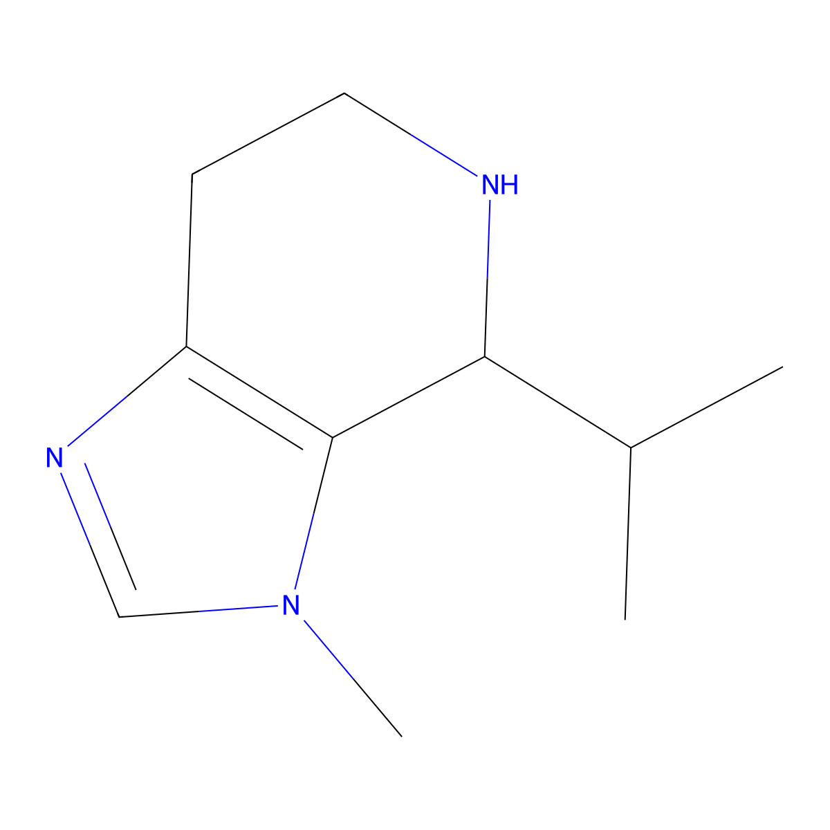 3-Methyl-4-(propan-2-YL)-3H,4H,5H,6H,7H-imidazo[4,5-C]pyridine molecular structure, CAS 1509463-59-5