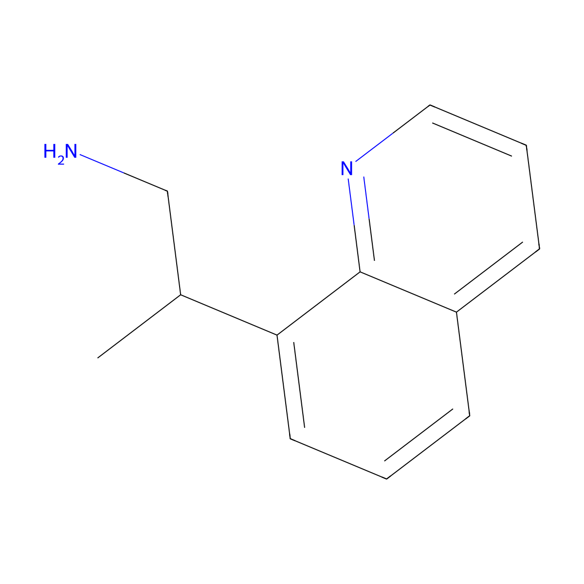 2-(Quinolin-8-yl)propan-1-amine molecular structure, CAS 1509498-23-0