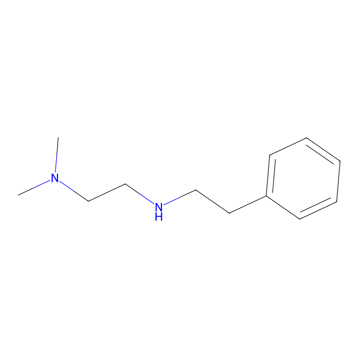 (2-(Dimethylamino)ethyl)(2-phenylethyl)amine molecular structure, CAS 15095-70-2