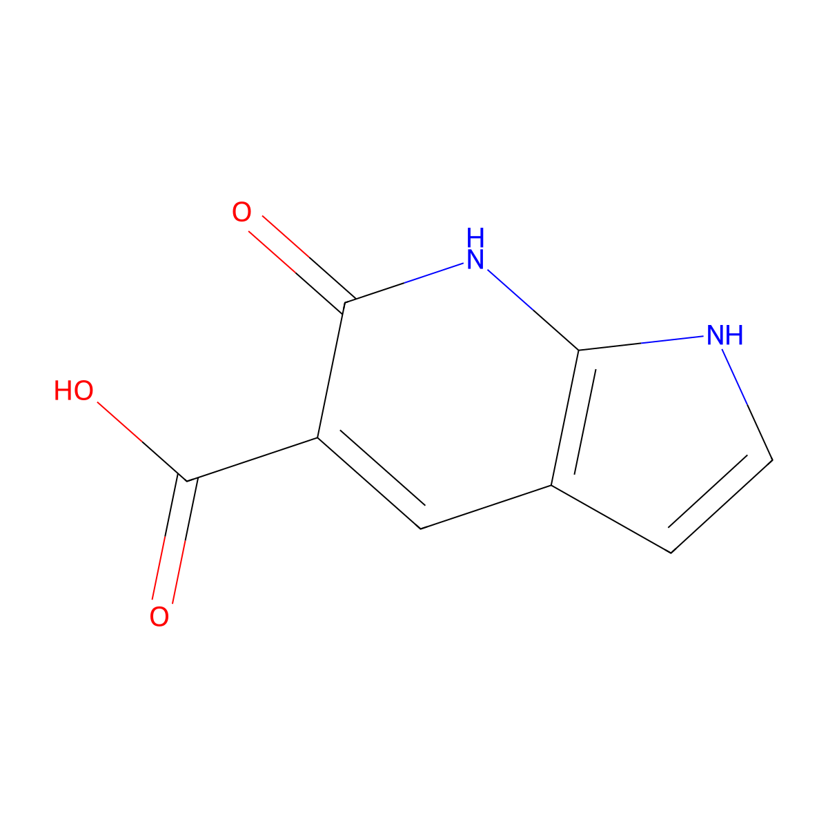 6-Hydroxy-7-azaindole-5-carboxylicacid molecular structure, CAS 1509500-88-2
