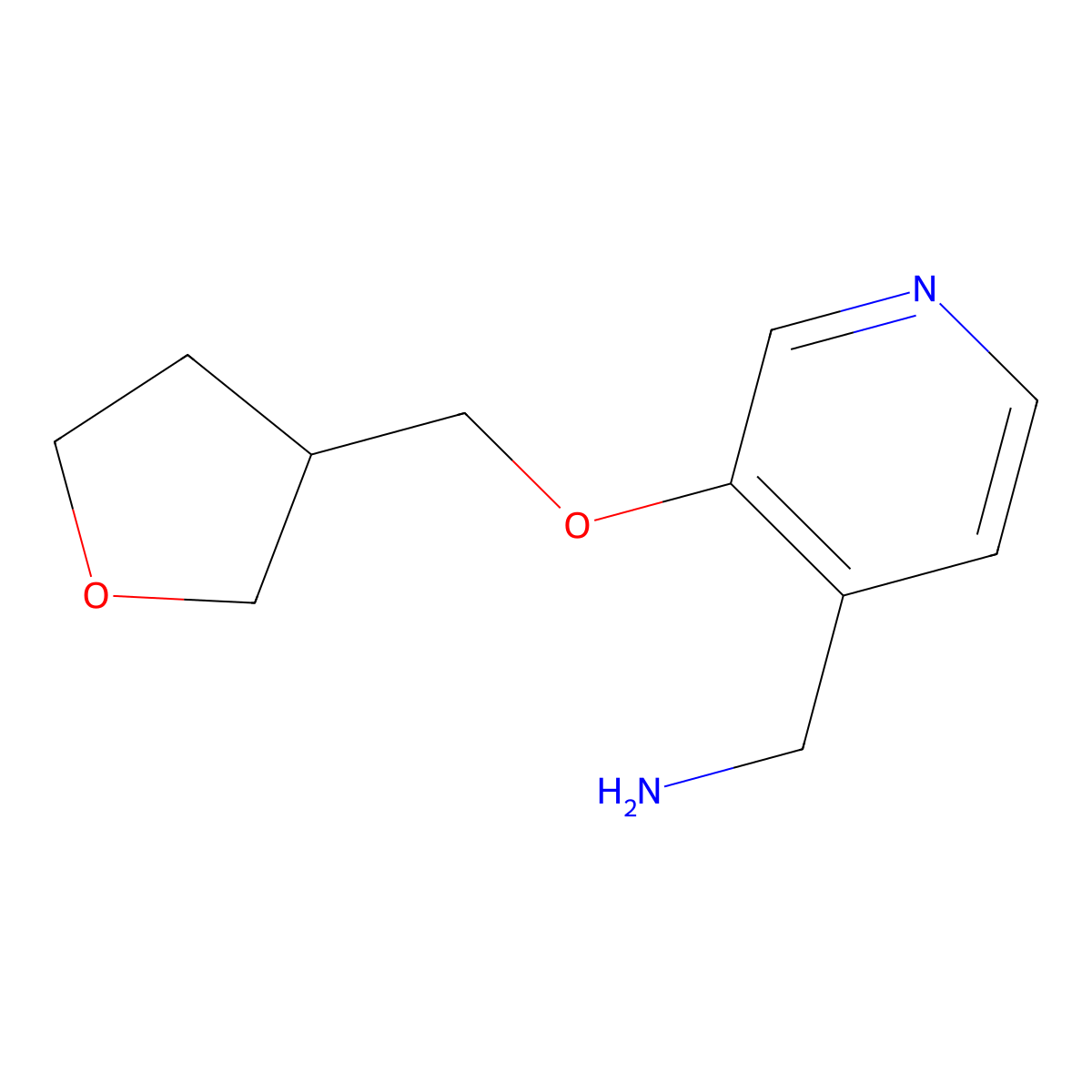 [3-(Oxolan-3-ylmethoxy)pyridin-4-yl]methanamine molecular structure, CAS 1509515-43-8