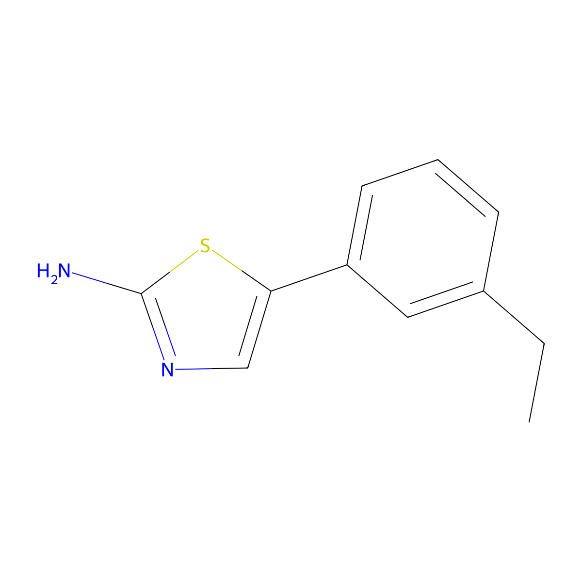 5-(3-Ethylphenyl)thiazol-2-amine molecular structure, CAS 1509544-59-5