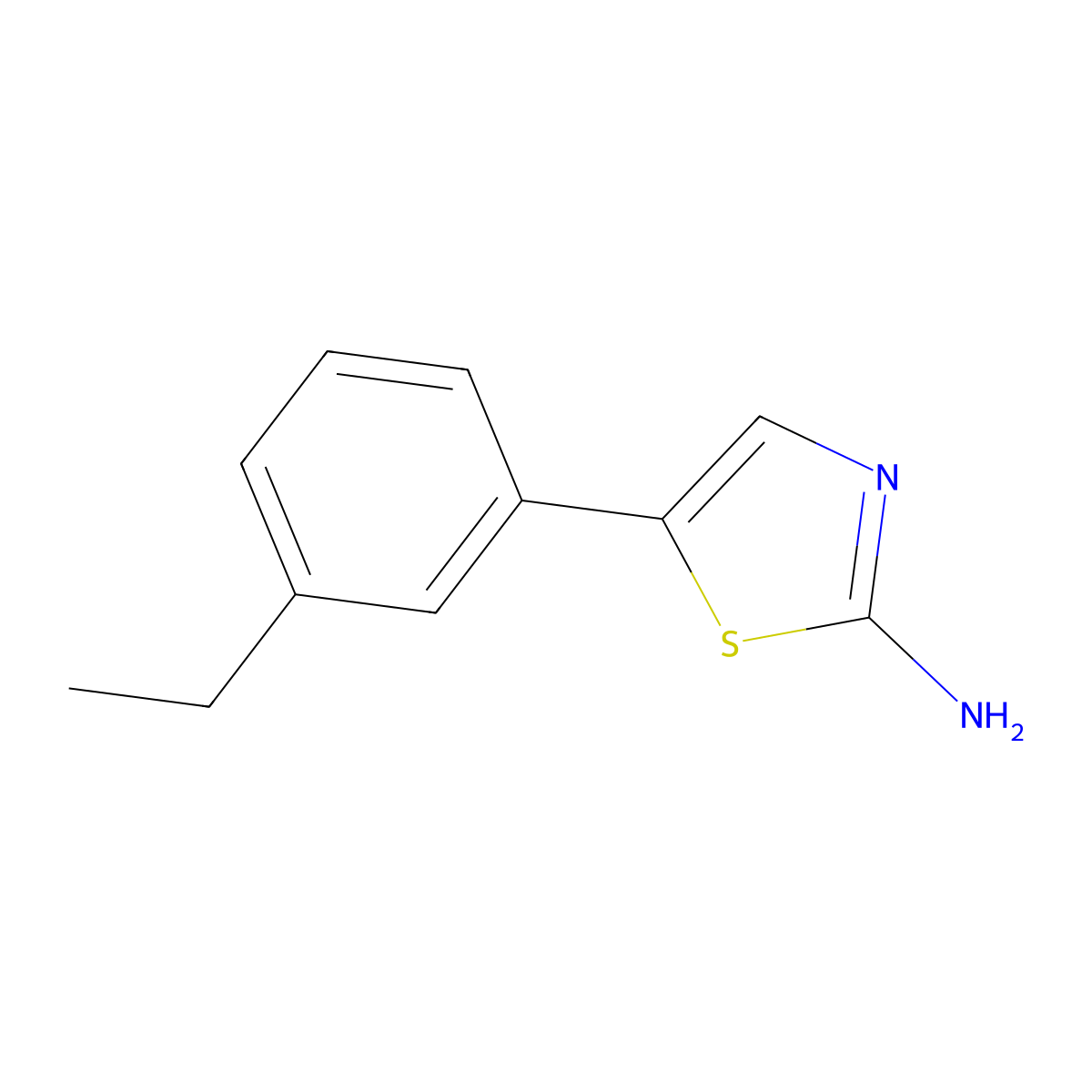5-(3-Ethylphenyl)thiazol-2-amine molecular structure, CAS 1509544-59-5