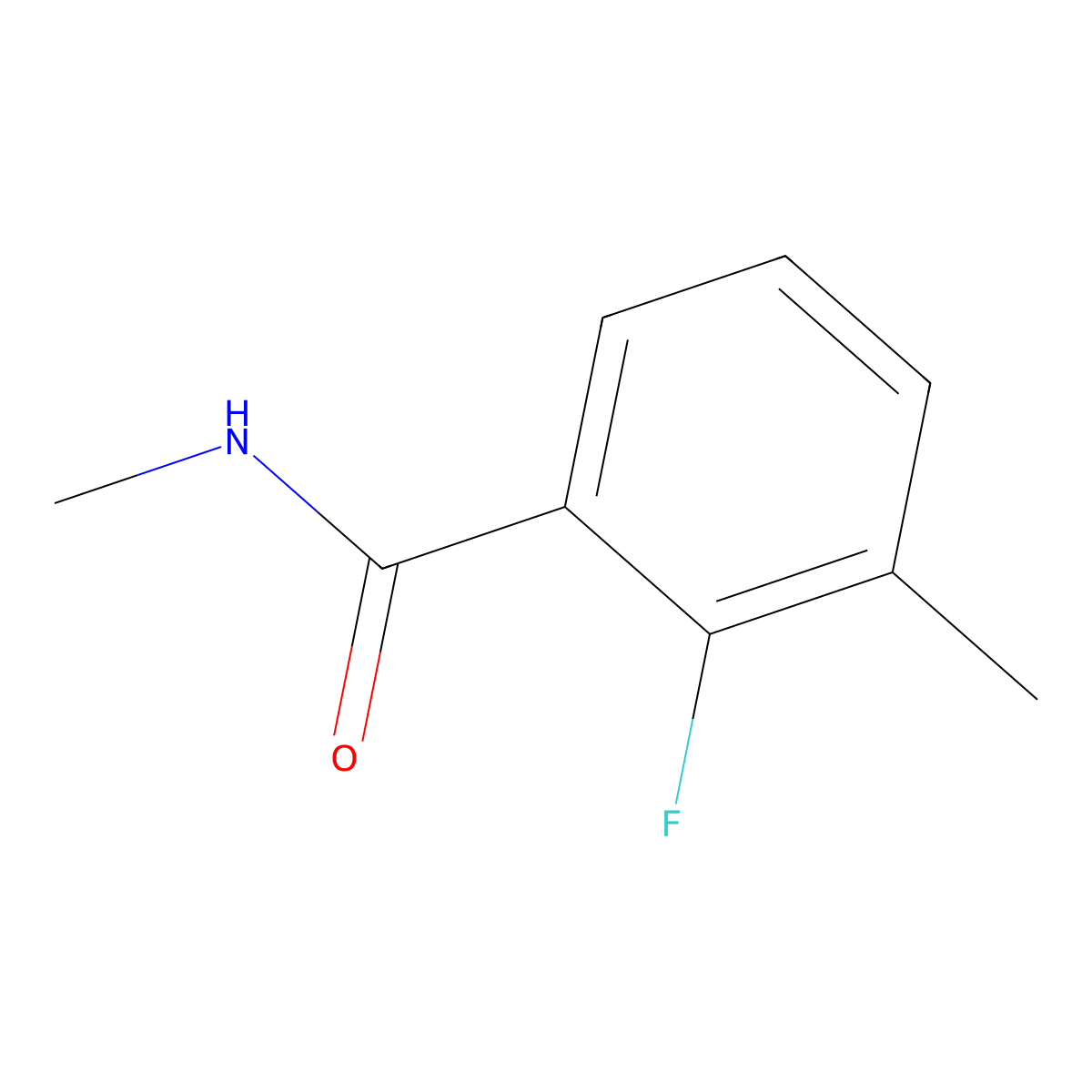 2-fluoro-N,3-dimethylbenzamide molecular structure, CAS 1509556-48-2