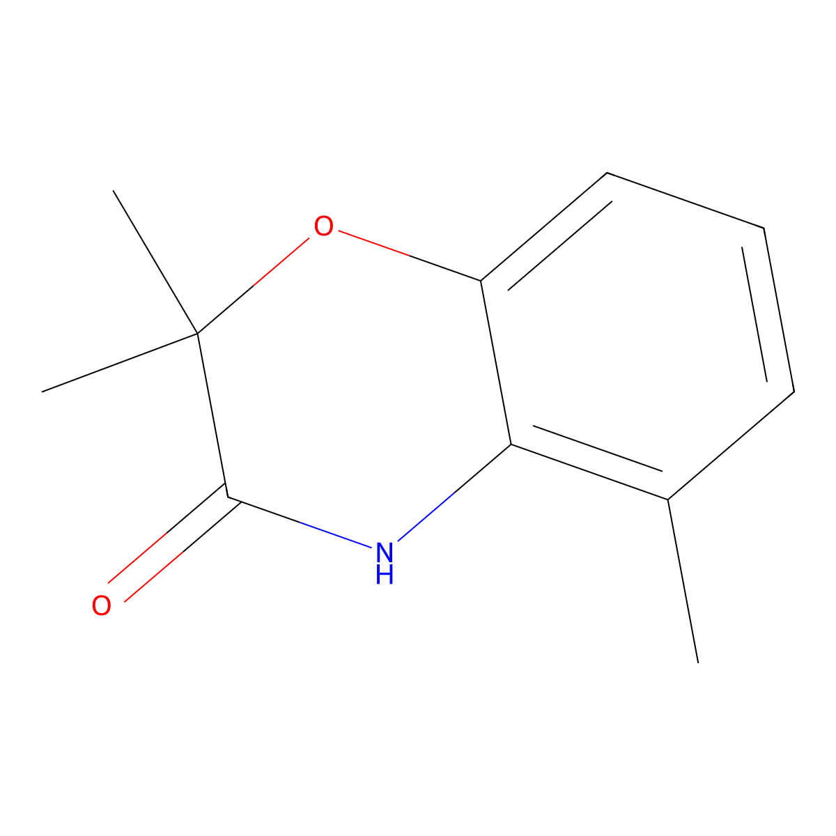 2,2,5-Trimethyl-2H-benzo[b][1,4]oxazin-3(4H)-one molecular structure, CAS 1509558-08-0
