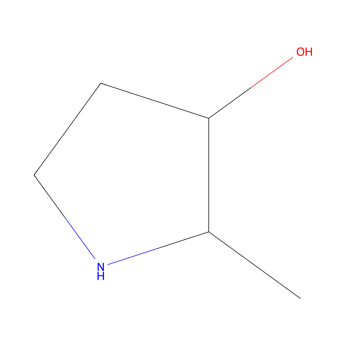 2-Methylpyrrolidin-3-ol molecular structure, CAS 1509581-91-2