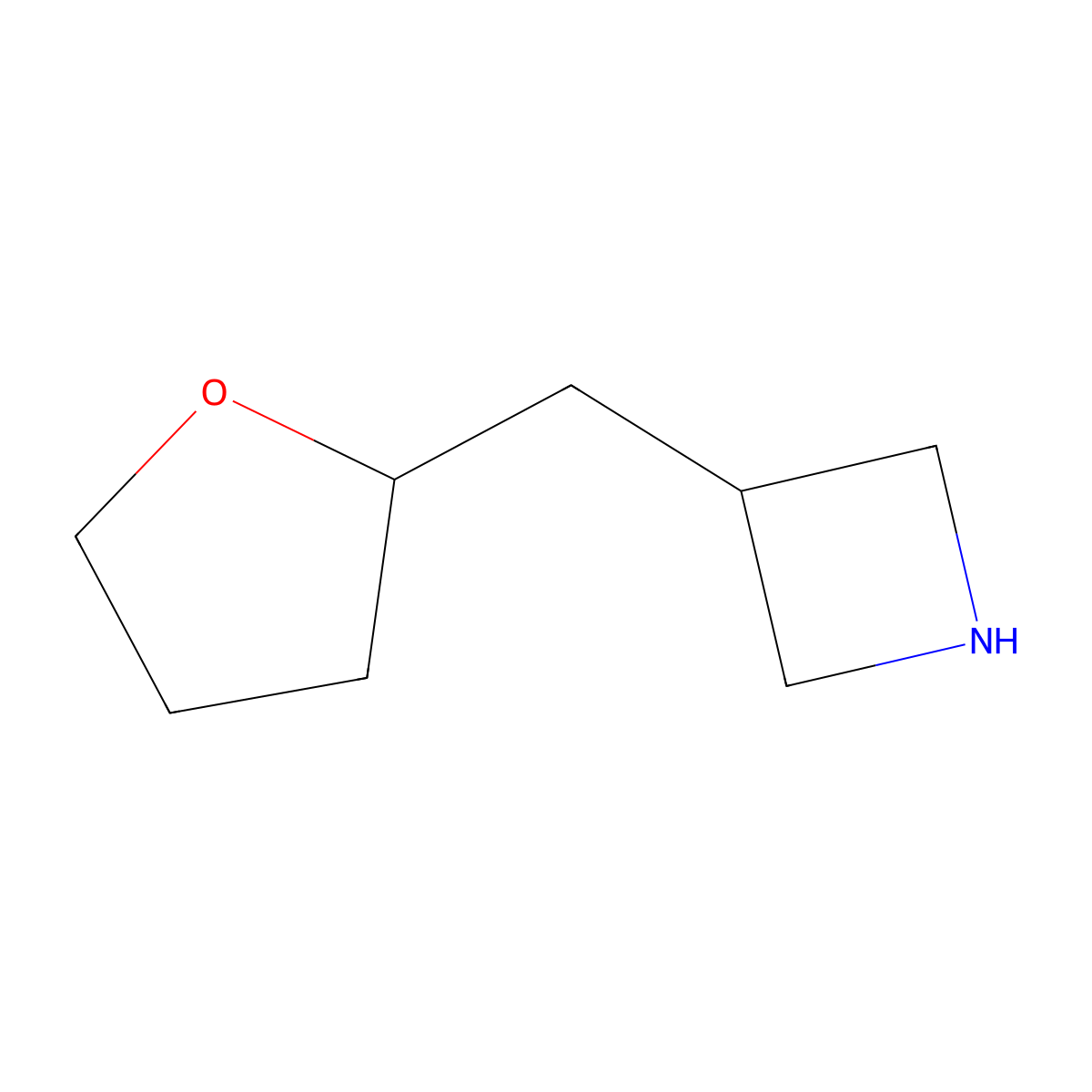 3-[(Oxolan-2-yl)methyl]azetidine molecular structure, CAS 1509603-46-6
