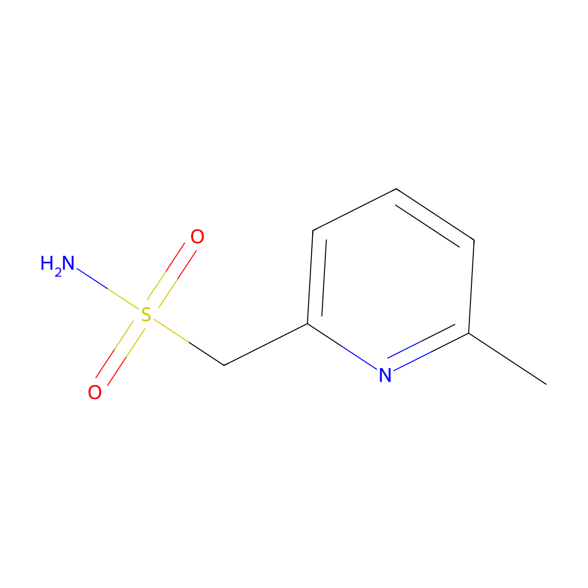 (6-Methylpyridin-2-yl)methanesulfonamide molecular structure, CAS 1509632-96-5