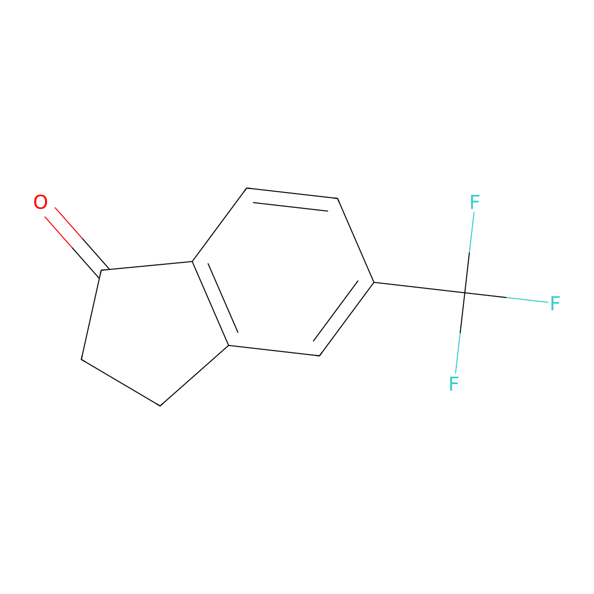 5-(Trifluoromethyl)indan-1-one molecular structure, CAS 150969-56-5