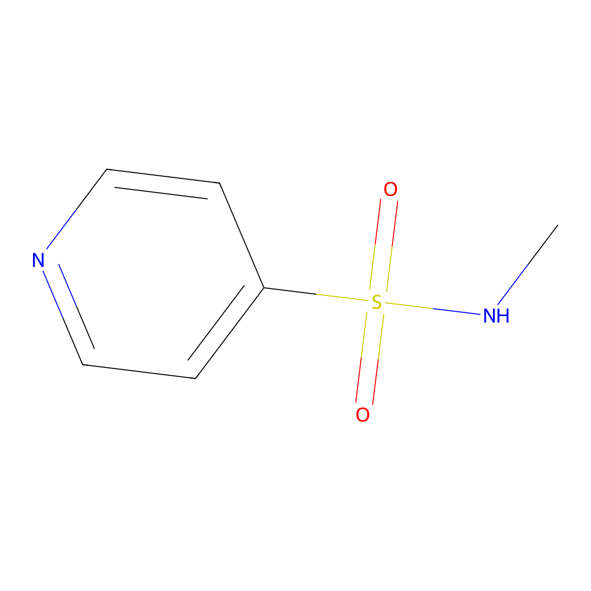 Pyridine-4-sulfonic acid methylamide molecular structure, CAS 1509701-26-1