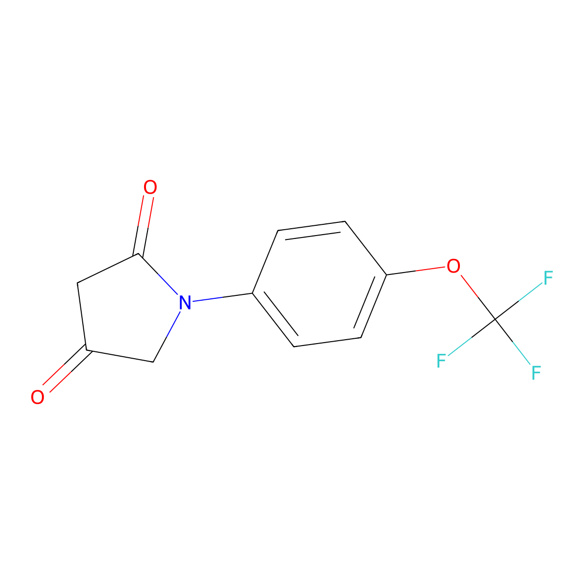 1-(4-(Trifluoromethoxy)phenyl)pyrrolidine-2,4-dione molecular structure, CAS 1509704-18-0