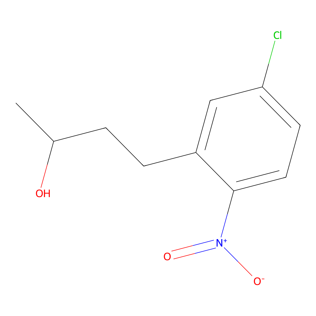 4-(5-Chloro-2-nitrophenyl)butan-2-ol molecular structure, CAS 1509748-21-3