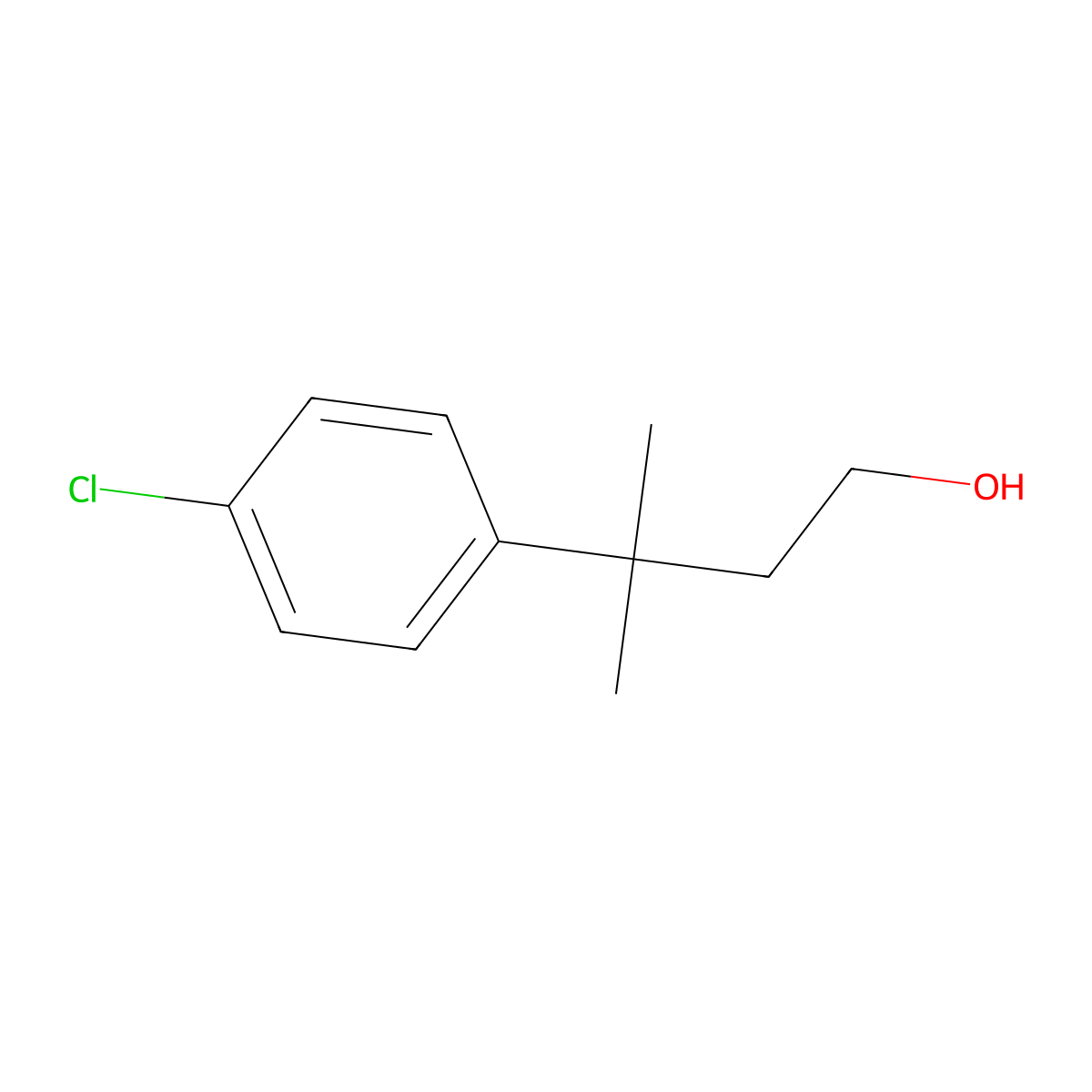 3-(4-Chlorophenyl)-3-methylbutan-1-ol molecular structure, CAS 1509751-84-1
