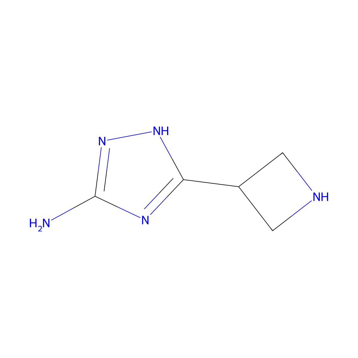 3-(azetidin-3-yl)-1H-1,2,4-triazol-5-amine molecular structure, CAS 1509759-64-1