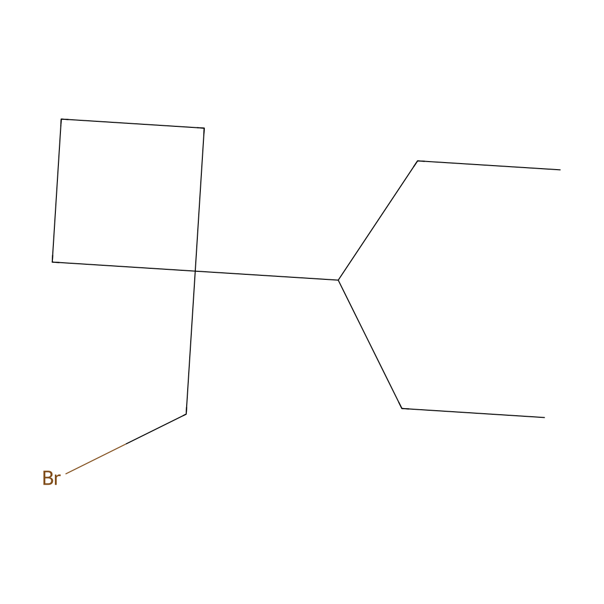 1-(Bromomethyl)-1-(pentan-3-YL)cyclobutane molecular structure, CAS 1509812-06-9