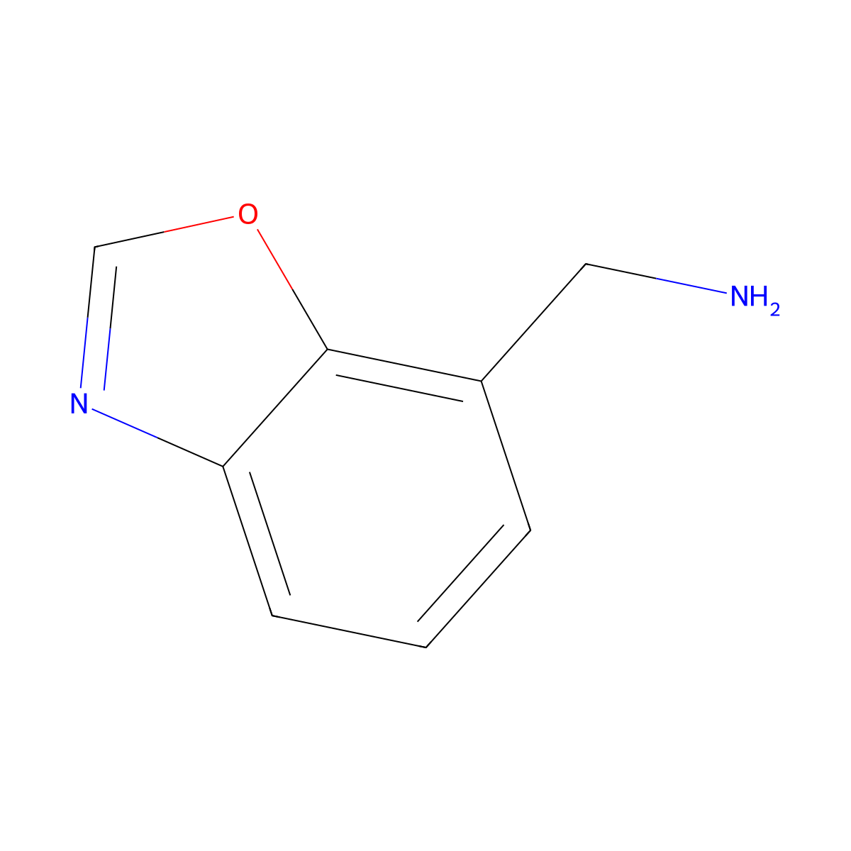 Benzo[d]oxazol-7-ylmethanamine molecular structure, CAS 1509812-32-1