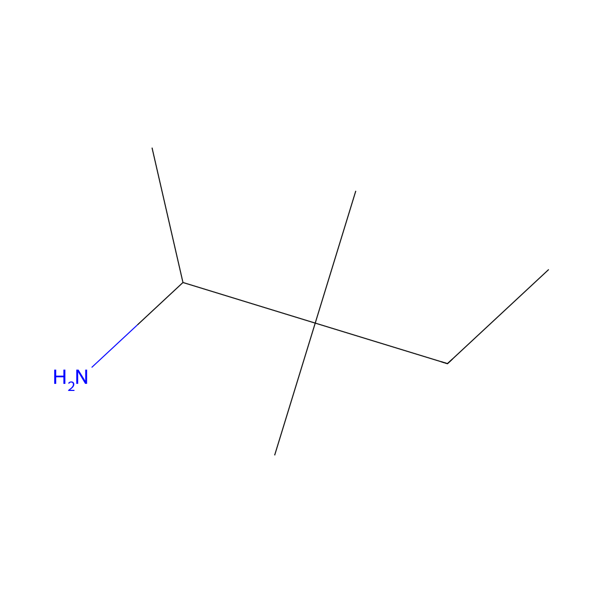 3,3-Dimethylpentan-2-amine molecular structure, CAS 1509892-59-4