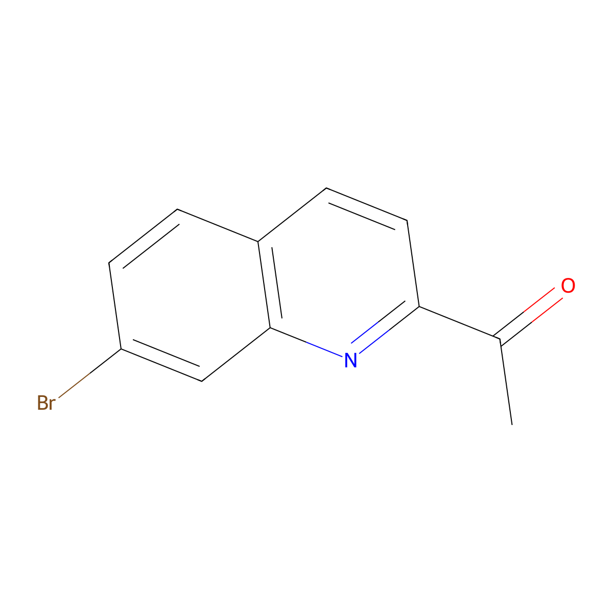 1-(7-Bromoquinolin-2-yl)ethanone molecular structure, CAS 1509899-60-8