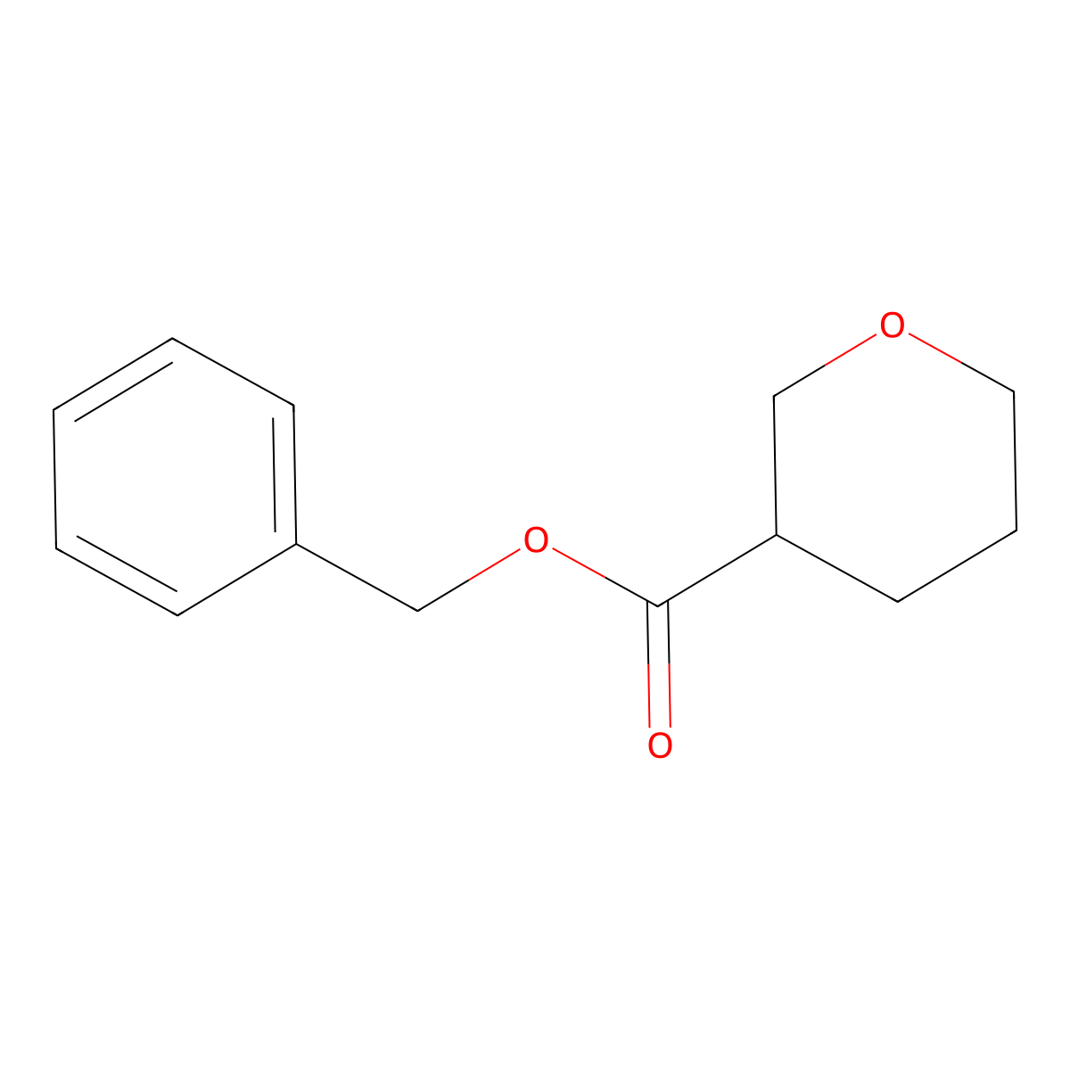 Benzyl tetrahydropyran-3-carboxylate molecular structure, CAS 1509909-04-9