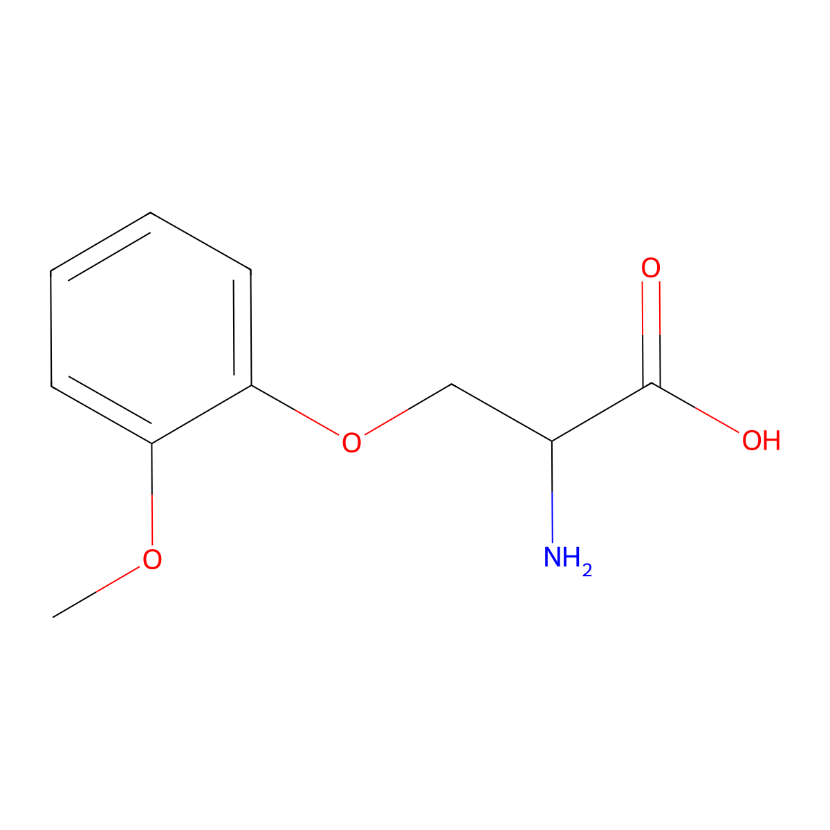 O-(2-Methoxyphenyl)-L-serine molecular structure, CAS 1509916-93-1