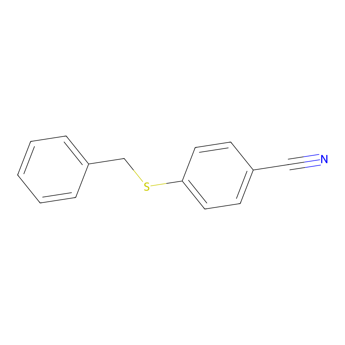 4-(Benzylthio)benzonitrile molecular structure, CAS 150993-53-6