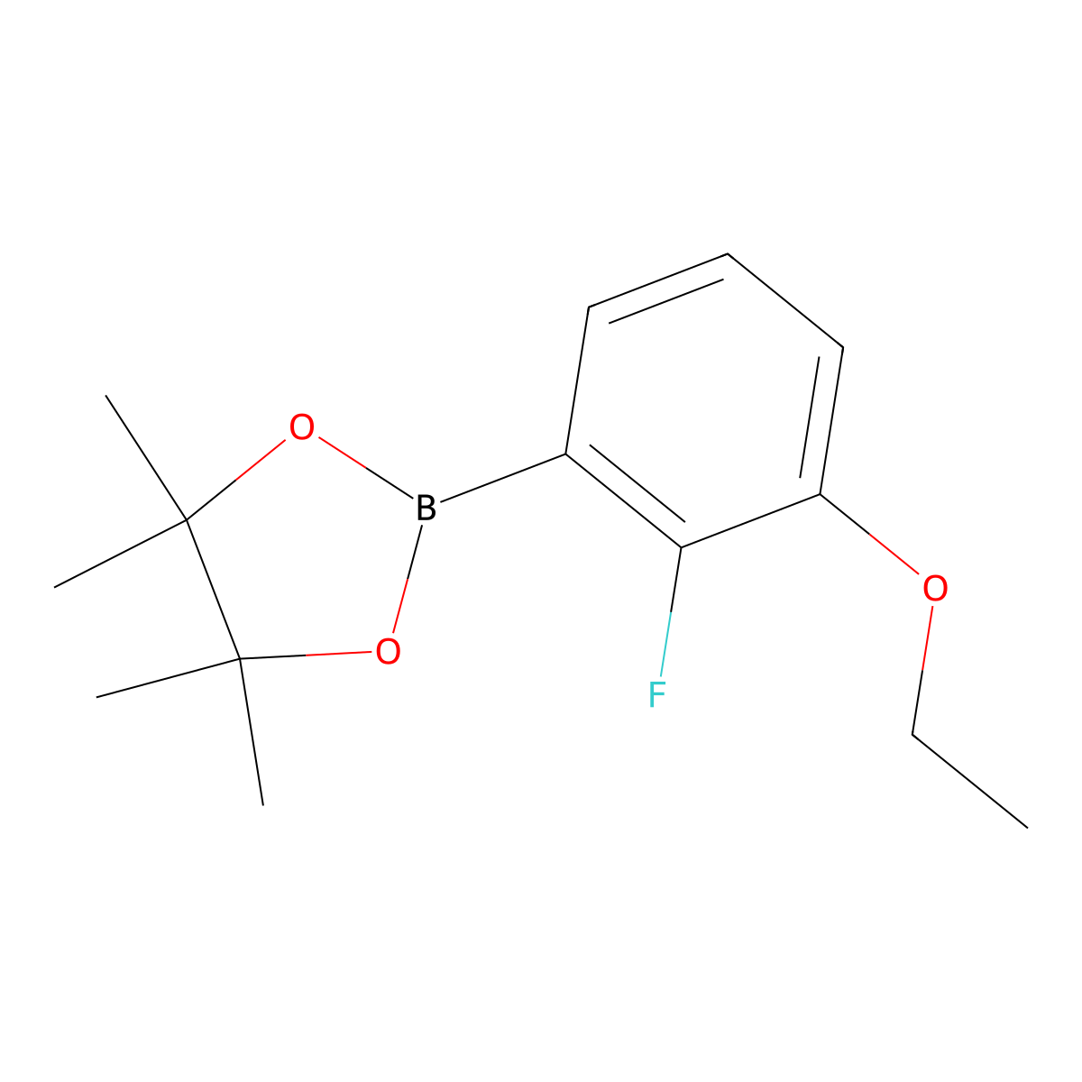 2-(3-Ethoxy-2-fluorophenyl)-4,4,5,5-tetramethyl-1,3,2-dioxaborolane molecular structure, CAS 1509931-76-3
