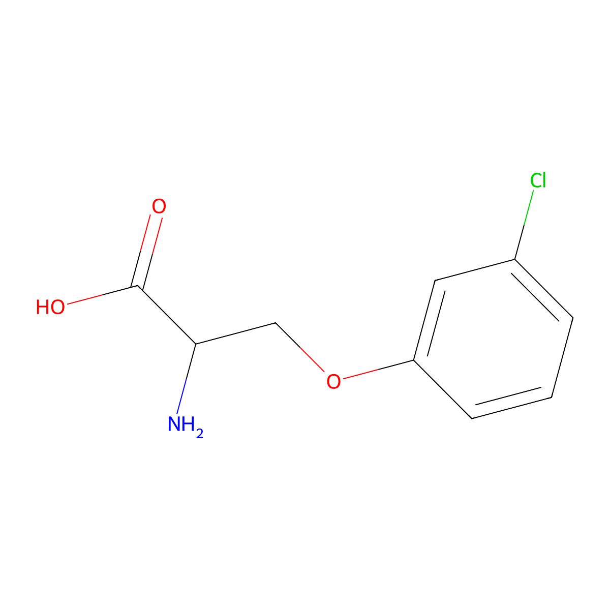 O-(3-Chlorophenyl)-L-serine molecular structure, CAS 1509943-65-0