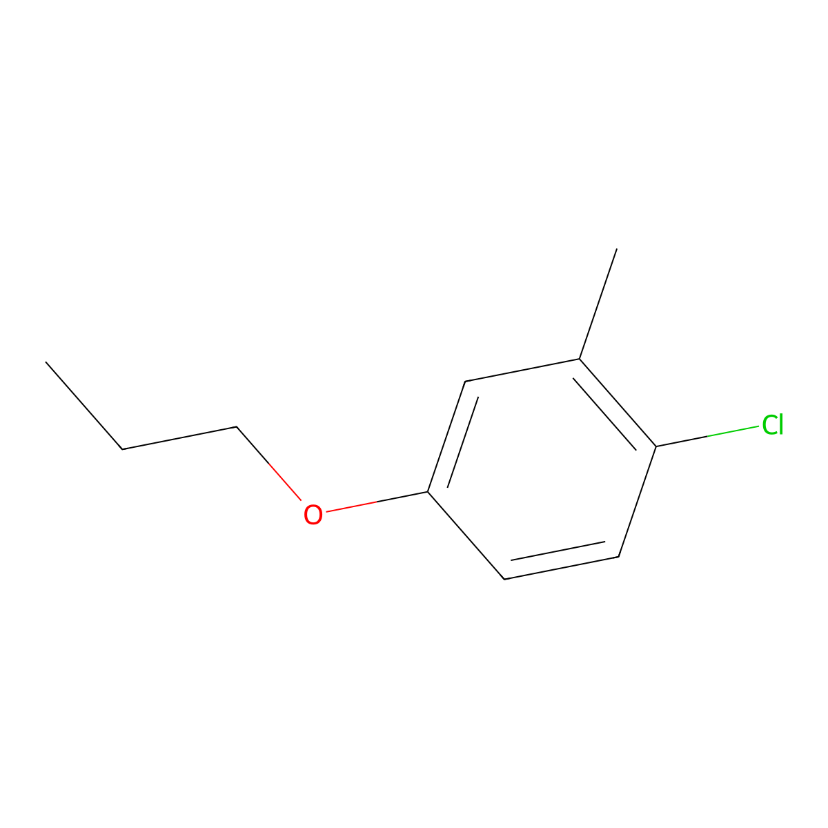 1-Chloro-2-methyl-4-propoxybenzene molecular structure, CAS 1509948-97-3