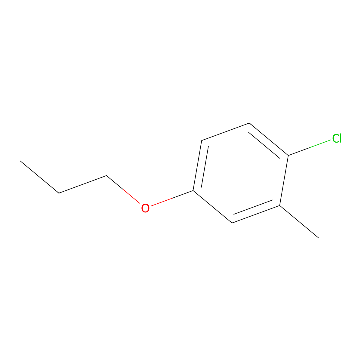 1-Chloro-2-methyl-4-propoxybenzene molecular structure, CAS 1509948-97-3