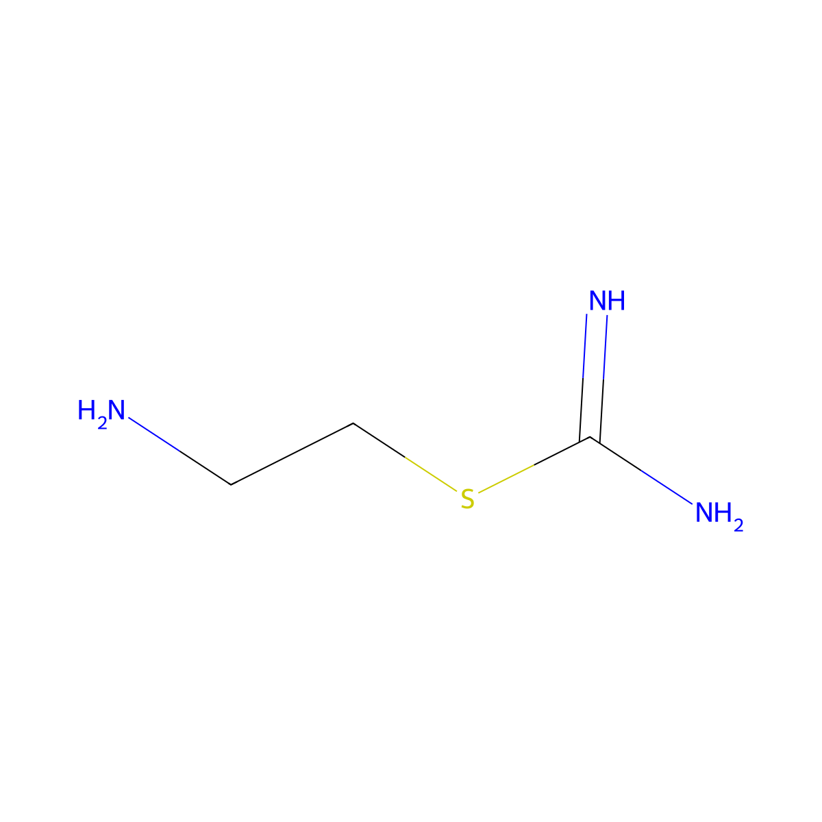 (2-Aminoethyl)isothiourea molecular structure, CAS 151-16-6