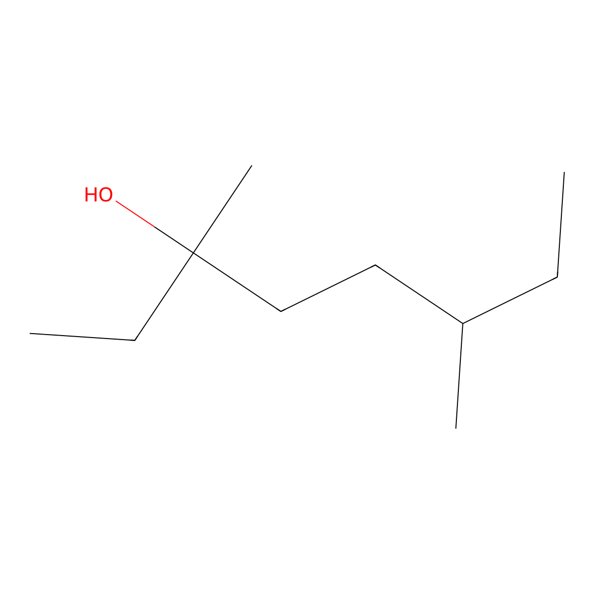 3,6-Dimethyl-3-octanol molecular structure, CAS 151-19-9