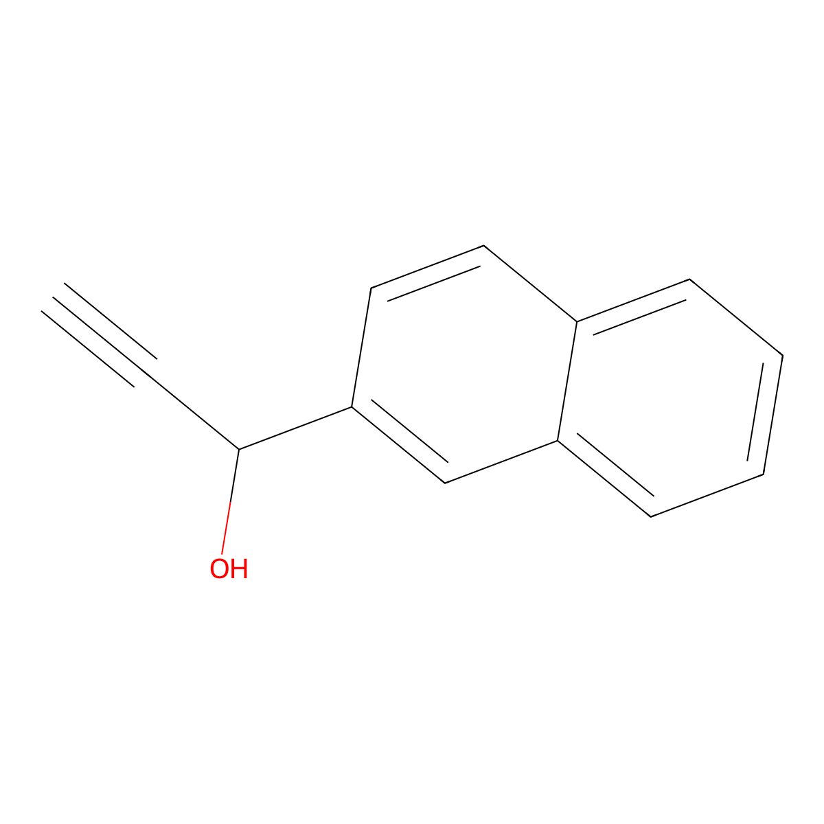 1-(2-Naphthyl)-2-propyn-1-ol molecular structure, CAS 15100-93-3