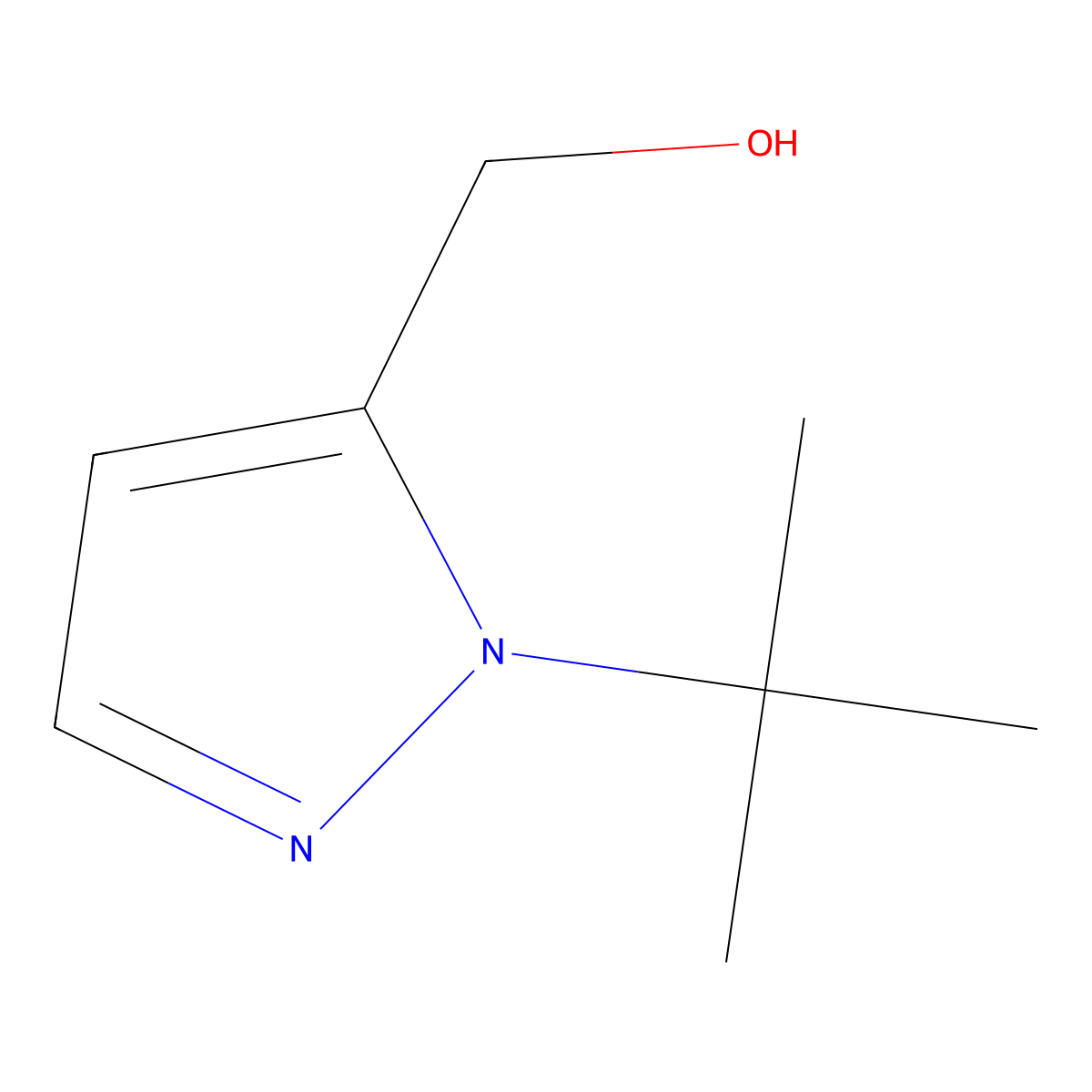 (2-Tert-butylpyrazol-3-yl)methanol molecular structure, CAS 1510041-94-7