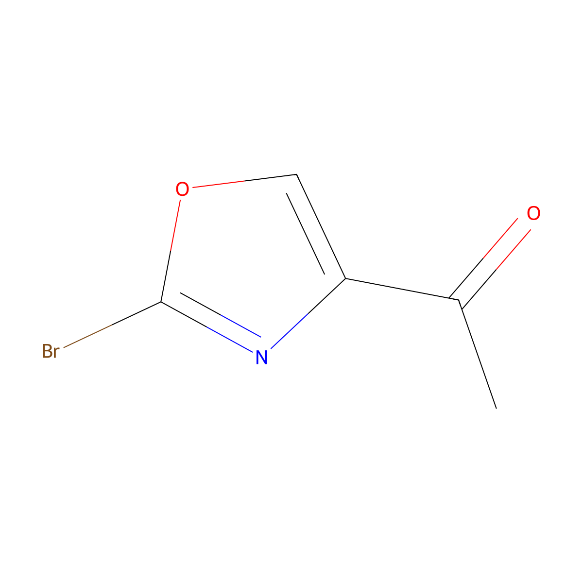1-(2-Bromooxazol-4-yl)ethanone molecular structure, CAS 1510062-36-8