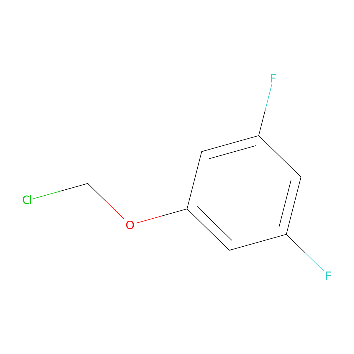 1-(Chloromethoxy)-3,5-difluorobenzene molecular structure, CAS 1510085-15-0