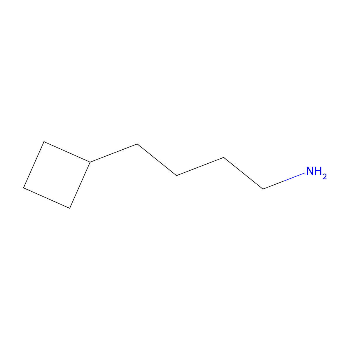 4-Cyclobutylbutan-1-amine molecular structure, CAS 1510093-30-7