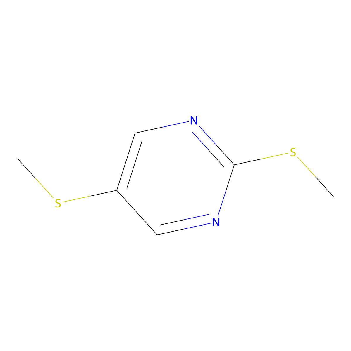 2,5-Bis(methylthio)pyrimidine molecular structure, CAS 1510108-85-6