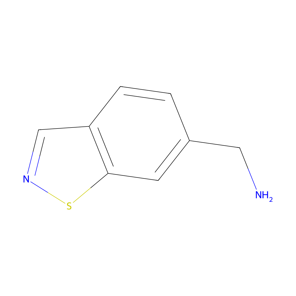 Benzo[d]isothiazol-6-ylmethanamine molecular structure, CAS 1510112-67-0