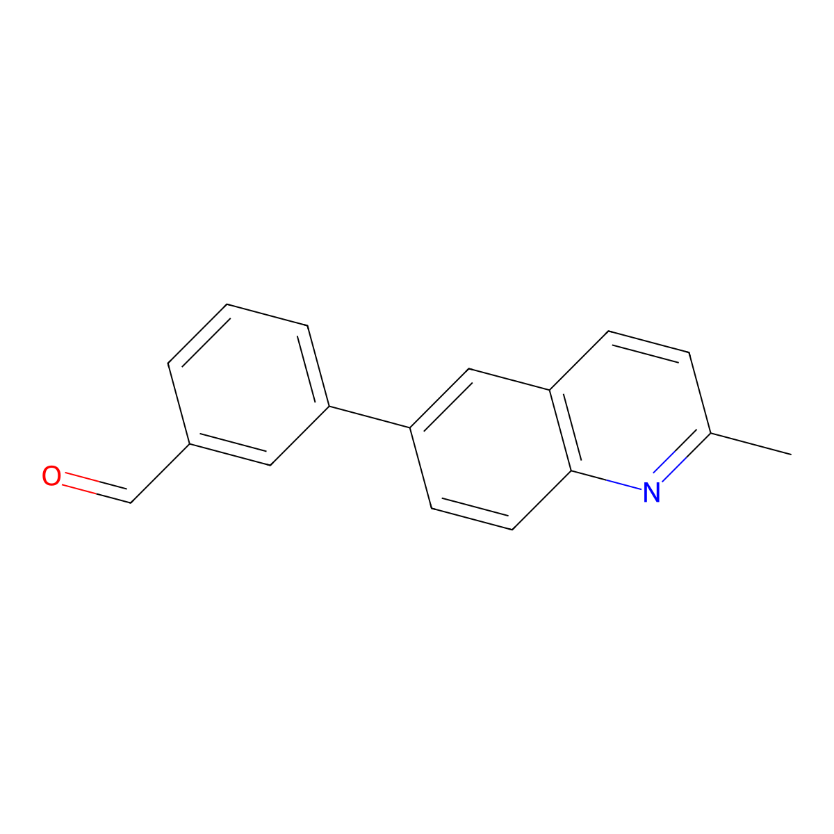 3-(2-Methyl-6-quinolinyl)benzaldehyde molecular structure, CAS 1510165-82-8