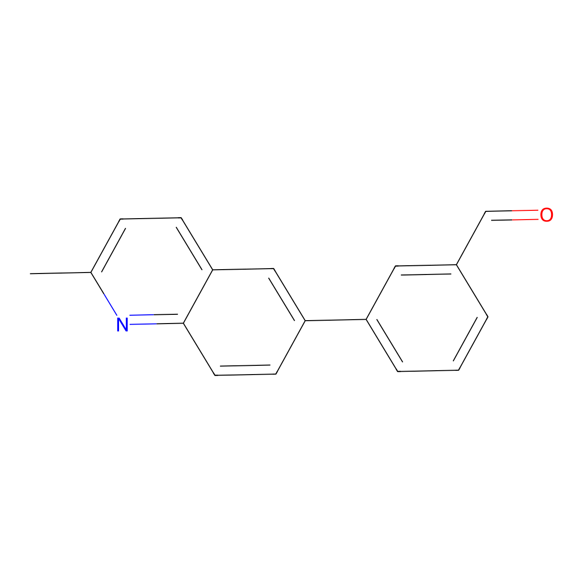 3-(2-Methyl-6-quinolinyl)benzaldehyde molecular structure, CAS 1510165-82-8